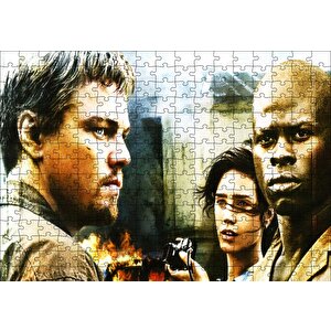 Kanlı Elmas Film Afişi Puzzle Yapboz Mdf Ahşap 255 Parça