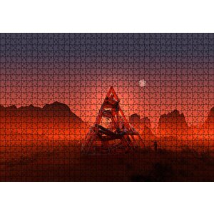 Kızıl Gezegen 3d Şekiller Puzzle Yapboz Mdf Ahşap 1000 Parça