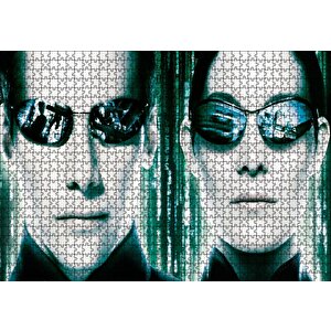 The Matrix Neo Ve Trinity Puzzle Yapboz Mdf Ahşap 1000 Parça