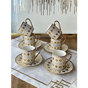 Türk Kahve Fincanı Amaris 6 Kişilik 12 Parça