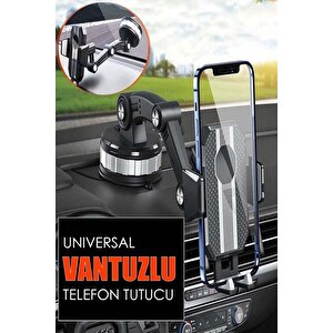 Araç Telefon Tutucu Universal 360 Derece Vantuzlu Çok Fonksiyonlu Fr-171