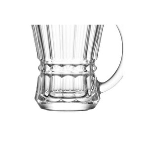 Lav Venüs Kulplu Çay Bardak - 6 Lı Kulplu Çay Bardağı Cam Fincan
