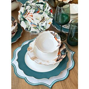 Pink&more Yemek Takımı Green Amazon 24 Parça 6 Kişilik