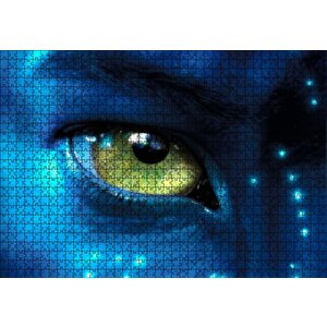 Avatar Yakın Plan Göz Görseli Puzzle Yapboz Mdf Ahşap 1000 Parça