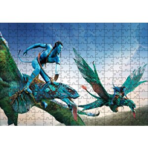 Avatar Ve Ikranlar Görseli Puzzle Yapboz Mdf Ahşap 255 Parça