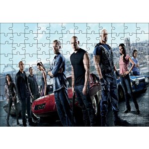 Fast And Furious Paul Walker Hızlı Yaşa Genç Öl Puzzle Yapboz Mdf Ahşap 120 Parça