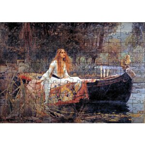 Shalott Leydisi John William Waterhouse Puzzle Yapboz Mdf Ahşap 120 Parça