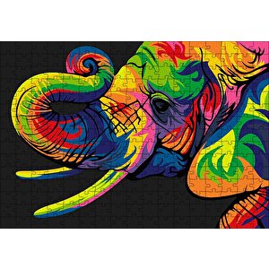 Genç Fil Dijital Mozaik Puzzle Yapboz Mdf Ahşap 255 Parça