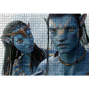 Avatar Çift Görseli Puzzle Yapboz Mdf Ahşap 1000 Parça
