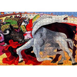Bullfight Death Of The Toreador, 1933 By Picasso Puzzle Yapboz Mdf Ahşap 500 Parça
