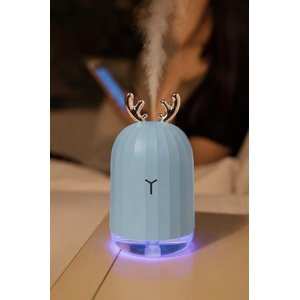 Hava Nemlendiricisi Buhar Makinesi Geyik Figürlü Aroma Difüzör 220 Ml H1 Mavi
