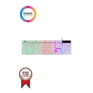 Tori̇ma Tk-03 Kablolu Gaming Klavye Beyaz