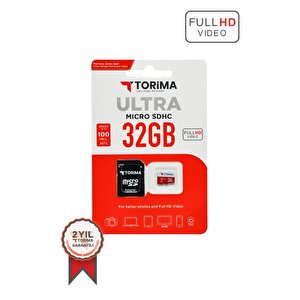 Torima Siyah Kırmızı Ultra Micro Sdhc 32 Gb Hafıza Kartı