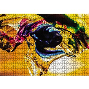 Soyut Renkli Fotoğrafçılık Puzzle Yapboz Mdf Ahşap 1000 Parça