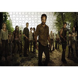 The Walking Dead Karakterler Puzzle Yapboz Mdf Ahşap 500 Parça