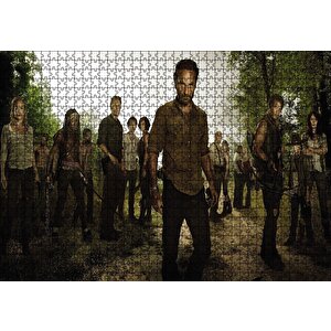 The Walking Dead Karakterler Puzzle Yapboz Mdf Ahşap 1000 Parça