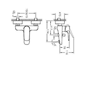 Artema X-line Banyo Bataryası A42324 + Artema Cozy 5f Sürgülü El Duş Takımı A45681 Set