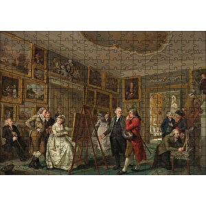 Eski Sanat Galerisi Yağlı Boya Çizim Puzzle Yapboz Mdf Ahşap 255 Parça