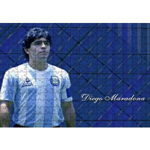 Diego Maradona Arjantin Milli Takımı Kaptanı Puzzle Yapboz Mdf Ahşap 255 Parça