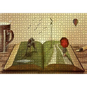 Yazarın Kreatif Dünyası Puzzle Yapboz Mdf Ahşap 1000 Parça