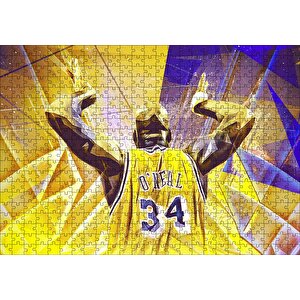 Shaquille O Neal Puzzle Yapboz Mdf Ahşap 500 Parça
