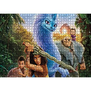 Raya Ve Son Ejderha Savunmada Görseli Puzzle Yapboz Mdf Ahşap 1000 Parça