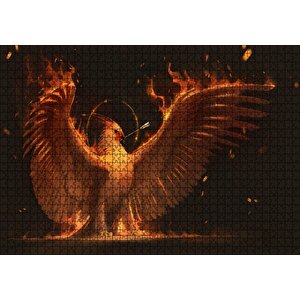 Karanlık Anka Kuşu Efsane Görseli Puzzle Yapboz Mdf Ahşap 1000 Parça