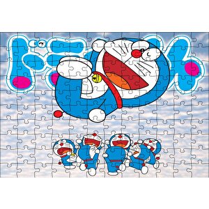 Doraemon Karakterleri Puzzle Yapboz Mdf Ahşap 120 Parça