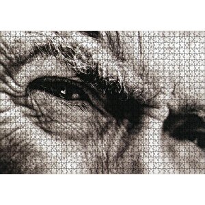 Clint Eastwood Portre Gözler Puzzle Yapboz Mdf Ahşap 1000 Parça