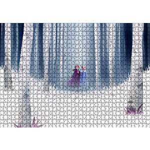 Frozen 2 Elsa Ve Anna Puzzle Yapboz Mdf Ahşap 1000 Parça
