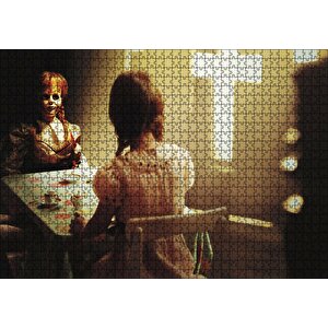 Annabelle 2 Korku Karakteri Puzzle Yapboz Mdf Ahşap 1000 Parça