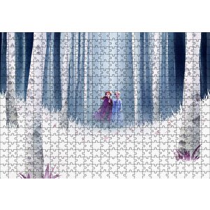 Frozen 2 Elsa Ve Anna Puzzle Yapboz Mdf Ahşap 500 Parça