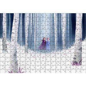 Frozen 2 Elsa Ve Anna Puzzle Yapboz Mdf Ahşap 255 Parça