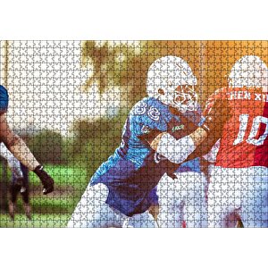 Amerikada Ragbi Rekabeti Puzzle Yapboz Mdf Ahşap 1000 Parça
