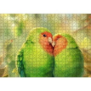 Sevda Kuşları Puzzle Yapboz Mdf Ahşap 500 Parça