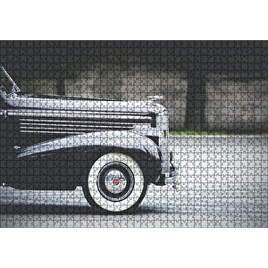 Antika Klasik Araba Ön Sağ Detay Puzzle Yapboz Mdf Ahşap 1000 Parça