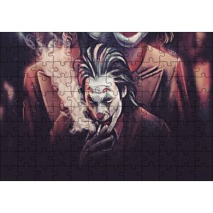 Joker Sigara İçiyor Çizim Puzzle Yapboz Mdf Ahşap 120 Parça
