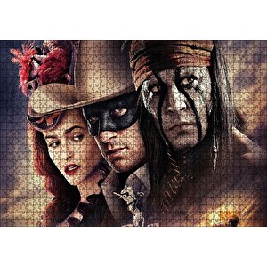 The Lone Ranger Filmi Görseli Puzzle Yapboz Mdf Ahşap 1000 Parça