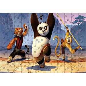 Kung Fu Panda 3 Usta Panda Puzzle Yapboz Mdf Ahşap 120 Parça