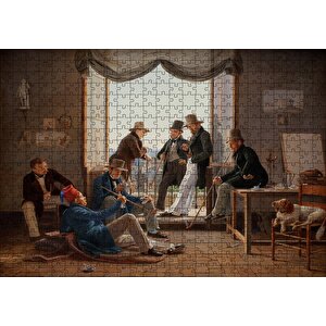 Danimarkalı Sanatçılar Roma'da Puzzle Yapboz Mdf Ahşap 500 Parça