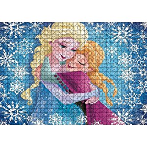 Sonsuza Kadar Elsa Ve Anna Kız Kardeşler Görseli Puzzle Yapboz Mdf Ahşap 1000 Parça