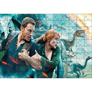 Jurassic World Kayıp Krallık Puzzle Yapboz Mdf Ahşap 120 Parça
