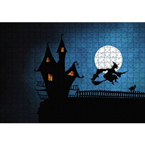 Cadı Evi Puzzle Yapboz Mdf Ahşap 500 Parça