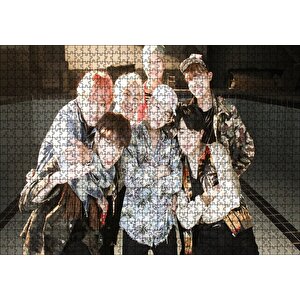 Kore Pop Grubu Bts Üyeleri Puzzle Yapboz Mdf Ahşap 1000 Parça