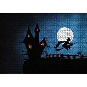 Cadı Evi Puzzle Yapboz Mdf Ahşap 1000 Parça