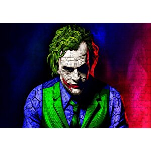 Joker İllüstrasyon Sanatı Görseli Puzzle Yapboz Mdf Ahşap 255 Parça