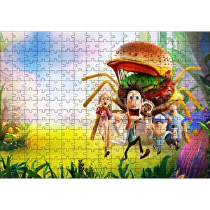 Köfte Yağmuru 2 Animasyon Filmi Görseli Puzzle Yapboz Mdf Ahşap 255 Parça