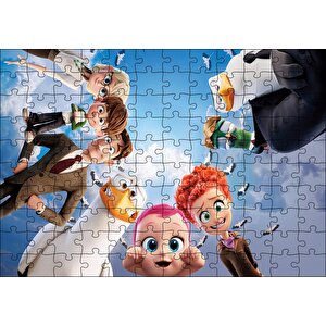 Leylekler Animasyon Filmi Karekterleri Puzzle Yapboz Mdf Ahşap 120 Parça