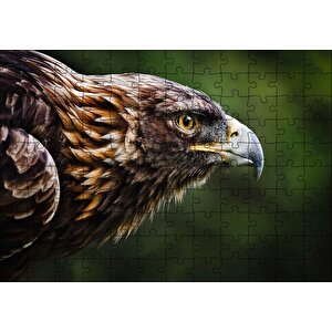 Kahverengi Kartal Keskin Bakışlar Puzzle Yapboz Mdf Ahşap 120 Parça