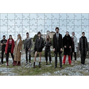 La Casa De Papel Tam Kadro Puzzle Yapboz Mdf Ahşap 120 Parça